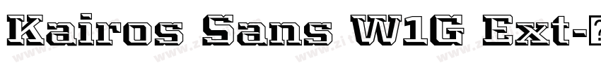 Kairos Sans W1G Ext字体转换 Kairos Sans W1G Ext字体转换